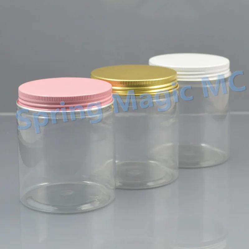 250 г прозрачные банки для крема домашних животных с белым/розовым/искусственным