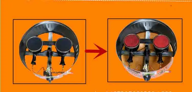 1 головка равномерно нагреваемая газовая Антипригарная посуда ручная