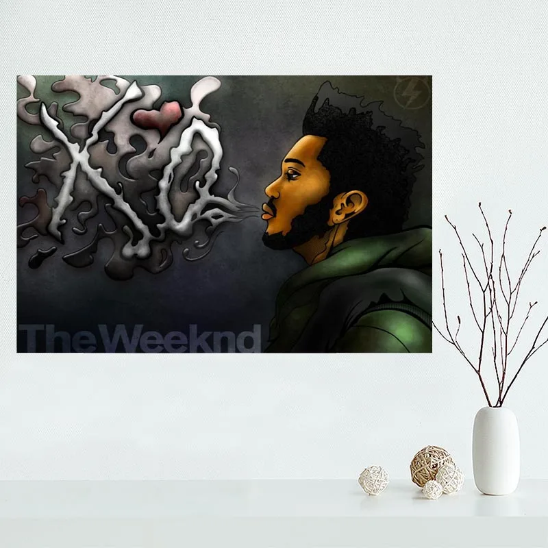 Свежеприбывшие розетки из the weeknd Холст плакат украшение дома стены горячая