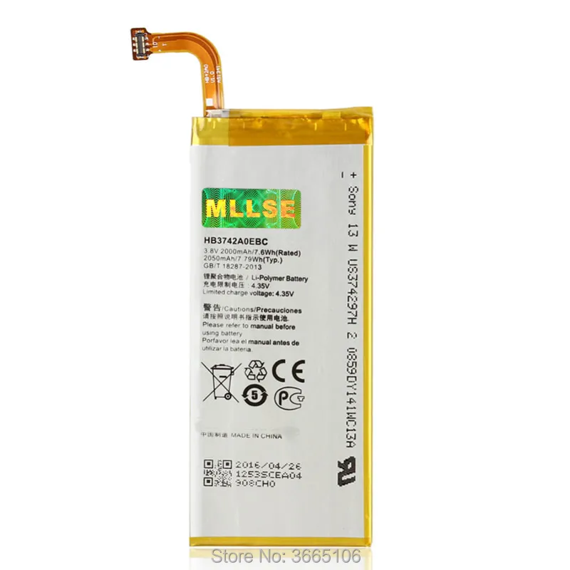HB3742A0EBC Батарея для Huawei Ascend P6 P6-U06 p6-c00 p6-T00/Ascend G6 G620 G621 G620s G630 акумуляторная батарея