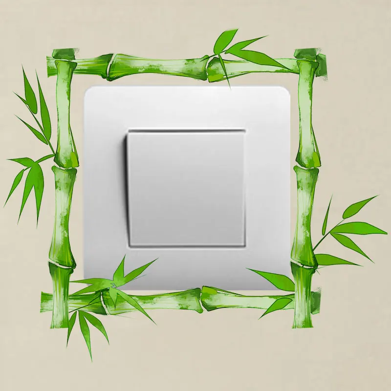 YOJA Bamboo Pole Frame Switch декоративные наклейки для комнаты красивый дизайн наклейка на