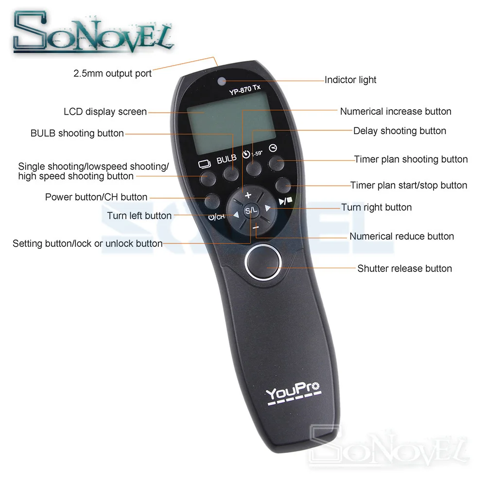 Беспроводной Таймер с дистанционным управлением 2 4G для Canon EOS 1300D 800D 760D 750D 700D 650D 600D