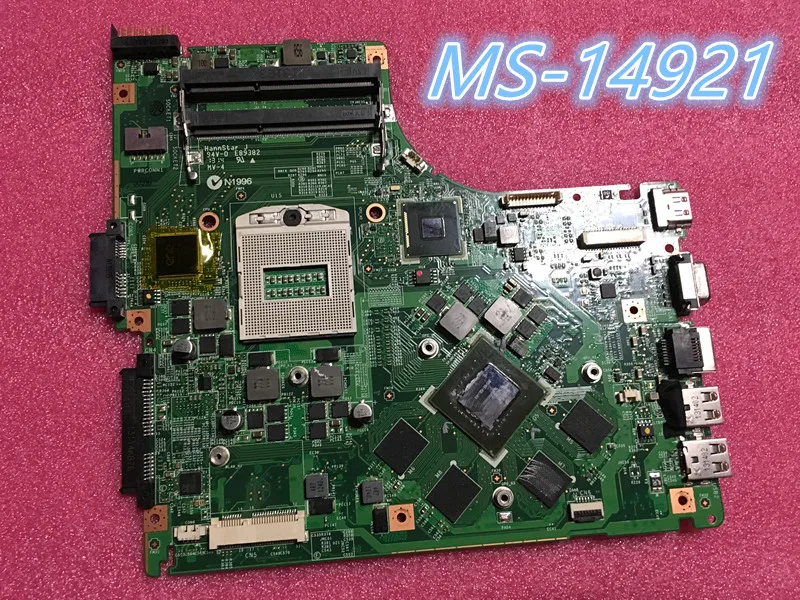 Для MSI GE40 материнская плата с GTX760M MS 1492 14921 REV 1 0/1 Тесты ОК|Комплектующие для ремонта