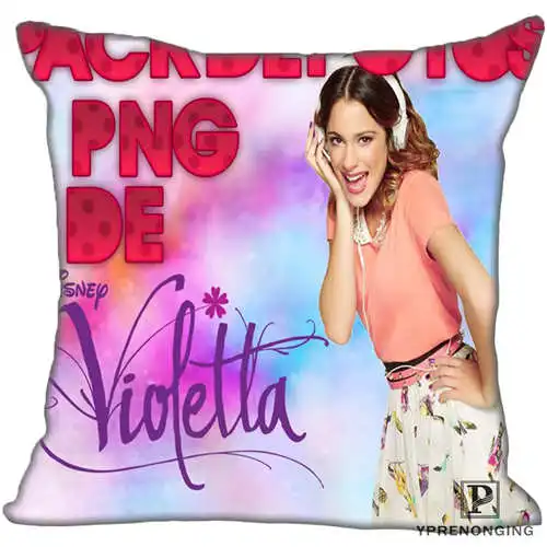 Best Custom violetta en vivo ya(1)@ Наволочка на подушку, спальня домашний квадратный наволочка на молнии(одна сторона)#190404-1-21 - Цвет: Pillowcase