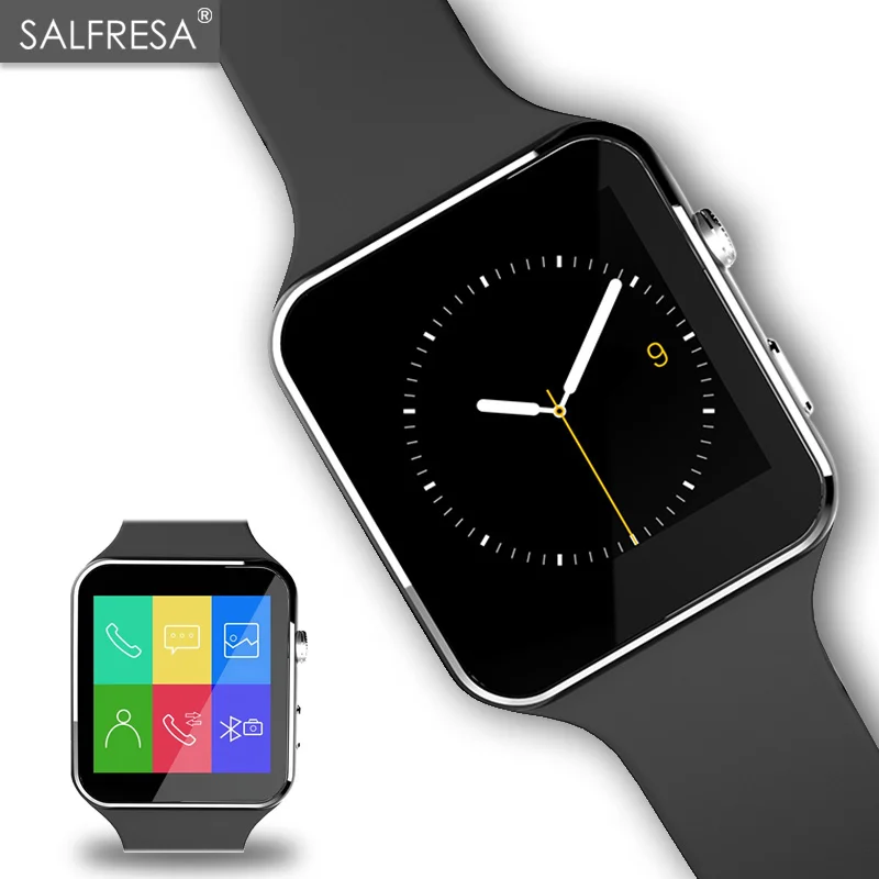 Смарт часы SALFRESA X6 с камерой сенсорным экраном поддержкой sim карты TF Bluetooth умные
