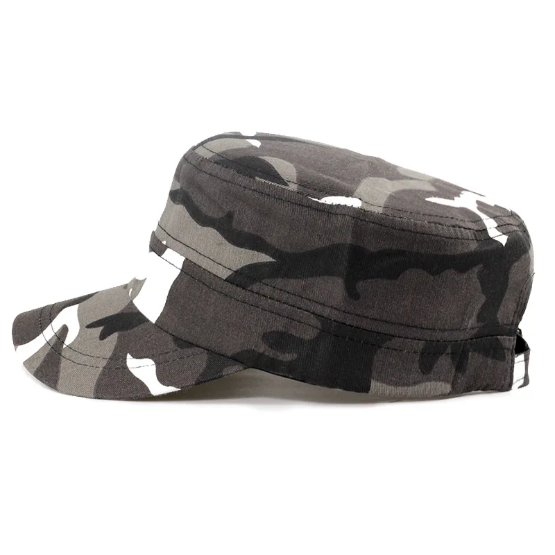 2021 New camouflage military cap high quality flat hats man woman vintage camo army trucker solid dad hat men's caps bone cotton |