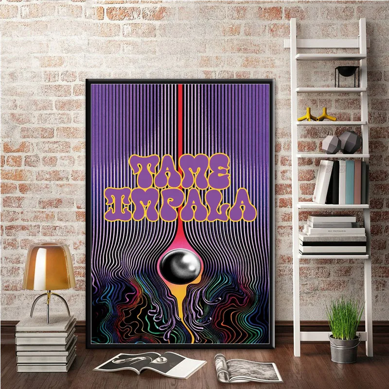 Музыкальная группа Tame Impala Psychedelic новый тур постер и печать художественная