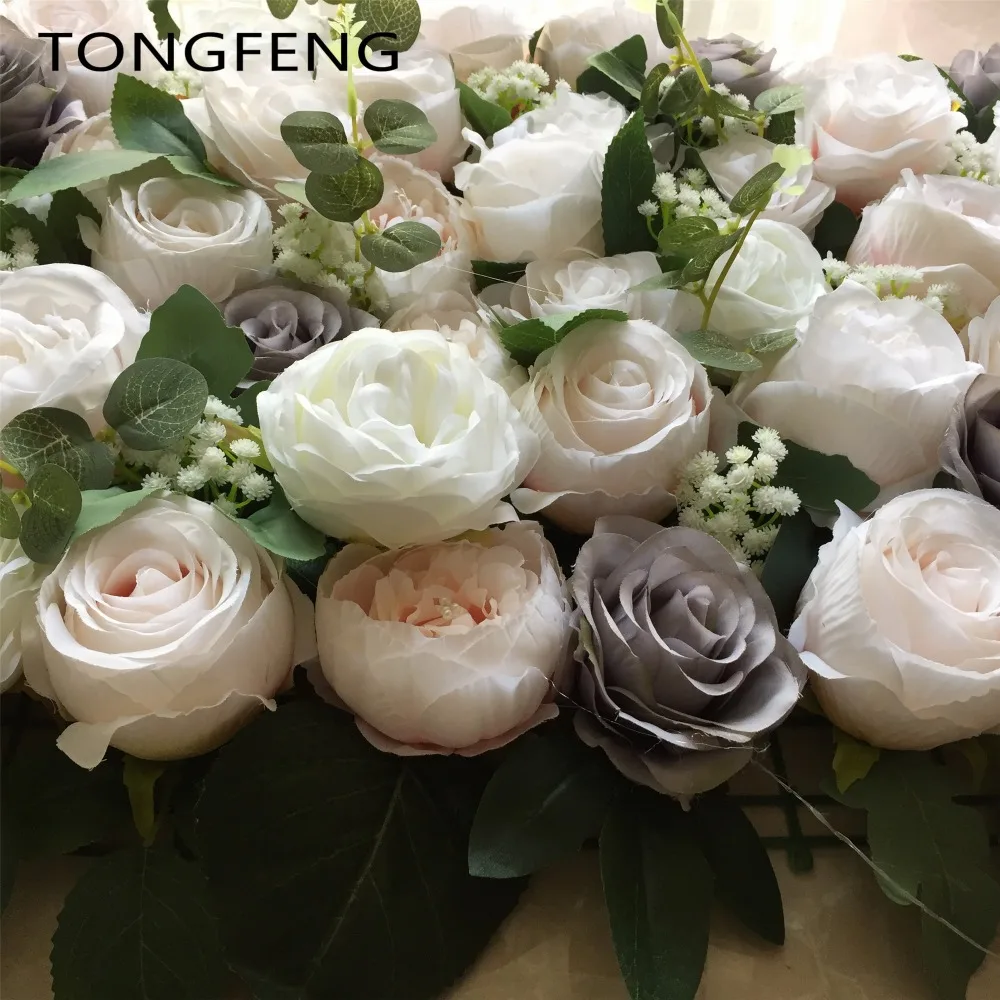 TONGFENG 8 шт./лот Mixcolor свадебный 3D цветок настенный бегунок Свадебная искусственная
