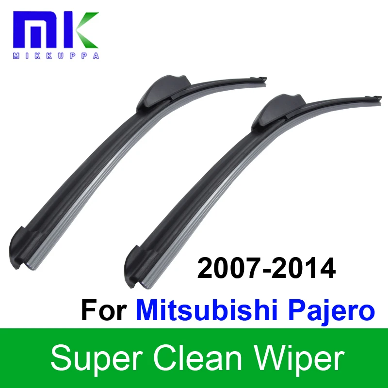 

Silicone Rubber Wiper Blades For Mitsubishi Pajero 2007 2008 2009 2010 2011 2012 2013 2014 Windshield Wiper Car Accessories
