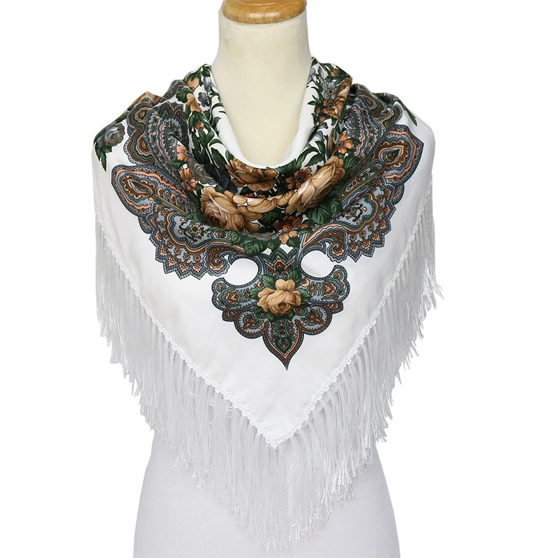 Бесплатная доставка новинка 2019 Женский Теплый декоративный шарф хлопковая ткань