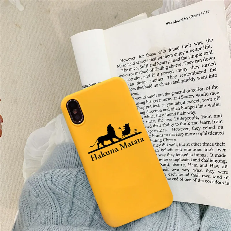 GYKZ Cool Lion King Pumba чехол для iPhone XS MAX X XR 11 Pro 7 8 6 6s Plus Hakuna матовый Мягкий силиконовый чехол для телефона Fundas