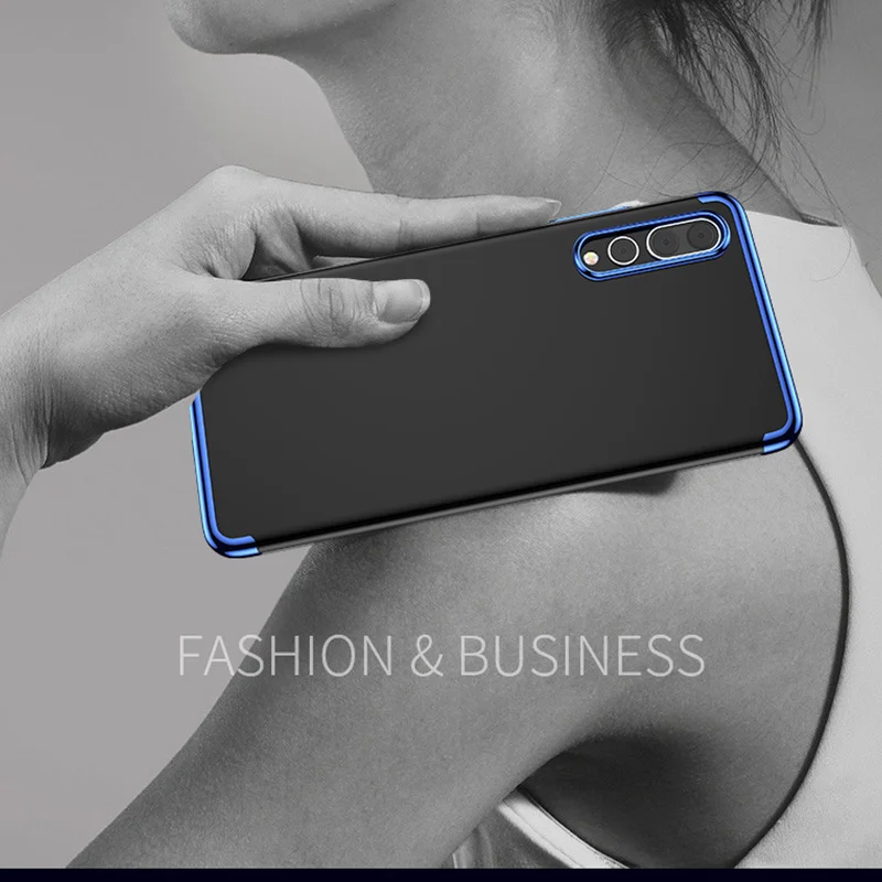 Чехол для huawei P20 Lite роскошный тонкий прозрачный ТПУ противоударный мягкий чехол P