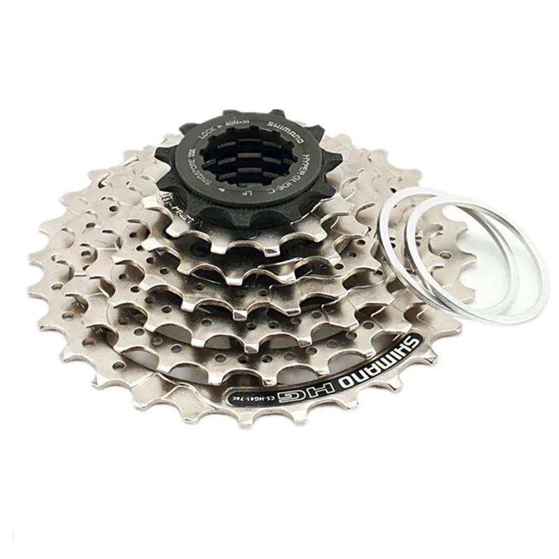 Shimano CS-HG41-7 кассета Звездочка HG41 7 скоростей 11-28T зубья с замковым кольцом CS-HG41 серебро