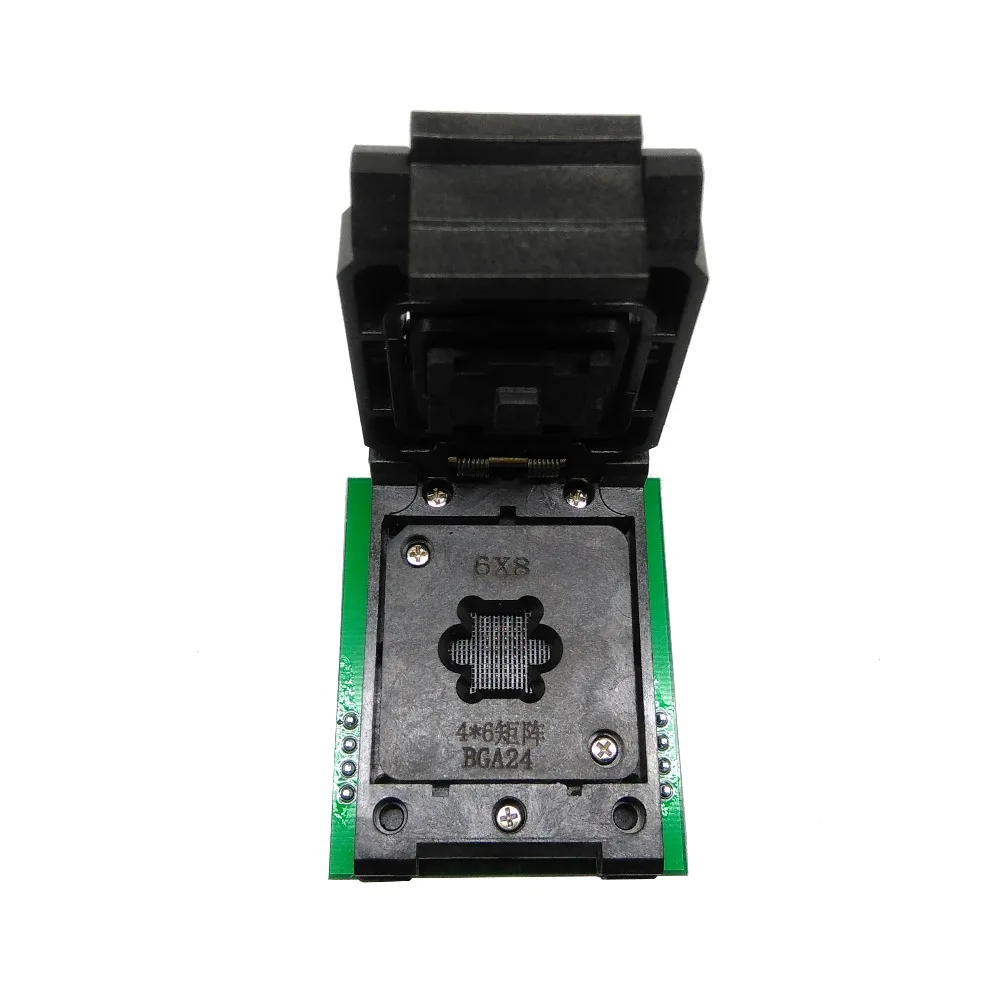 Программируемая розетка BGA24 К DIP8 1 0 мм размер IC 6*8 мм/тестовая IC/BGA24 до 8 двухплатная