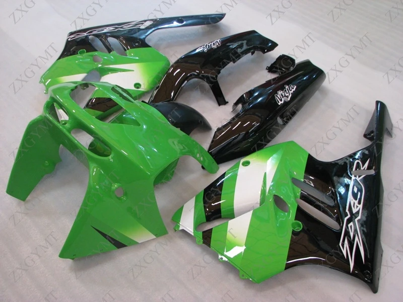 Plastic Fairings Zx 9r 1994 - 1997 Green Black White Motorcycle Fairing Zx9r 1995 | Автомобили и мотоциклы