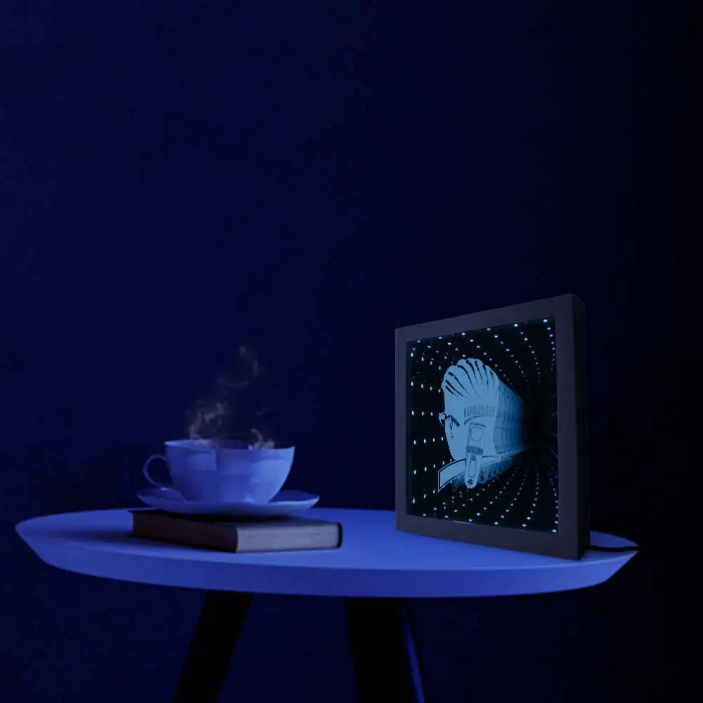 Парикмахерская бесконечная деревянная рама для зеркала стрижки волос стилист