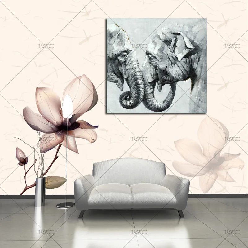 2017 Современная картина маслом на холсте ручной работы 100% Лучшая Настенная в виде