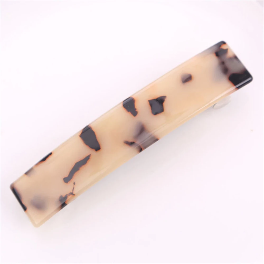 light brown Модные женские винтажные леопардовые ацетатные заколка для волос заколки-пряжки для волос повязки для волос аксессуары для женщин девочек - Цвет: light brown