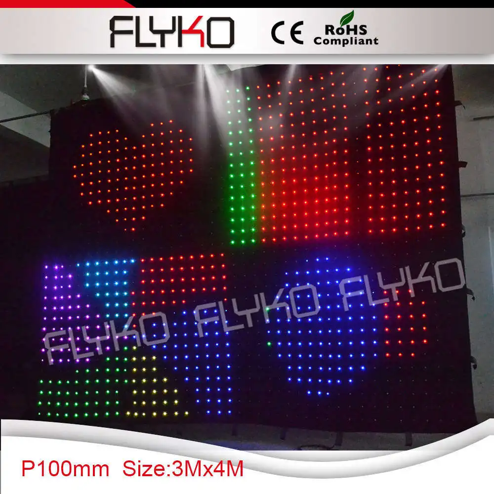 Фото P10 best seller DJ music video led curtain 3x4m Лампы и освещение P10 best seller DJ music video led curtain 3x4m Лампы и освещение