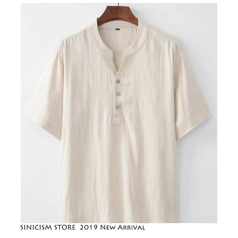 Мужская футболка в стиле Харадзюку Sinicism Store короткая китайском модная одежда из