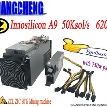 Старый 80% 90% лучший Zcash Шахтер! Innosilicon A9 ASIC Miner 50 ksol/S с PSU низкий уровень шума наиболее прибыльный шахтер
