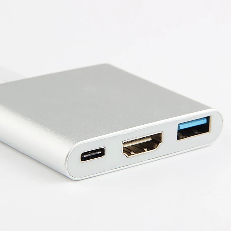 USB концентратор 3 в 1 с портом 2018 Type C на 4K HDMI|USB-хабы| |