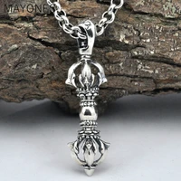mayones real 925 sterling silver vajra pendant s925 solid thai silver pendant for necklaces men women jewelry