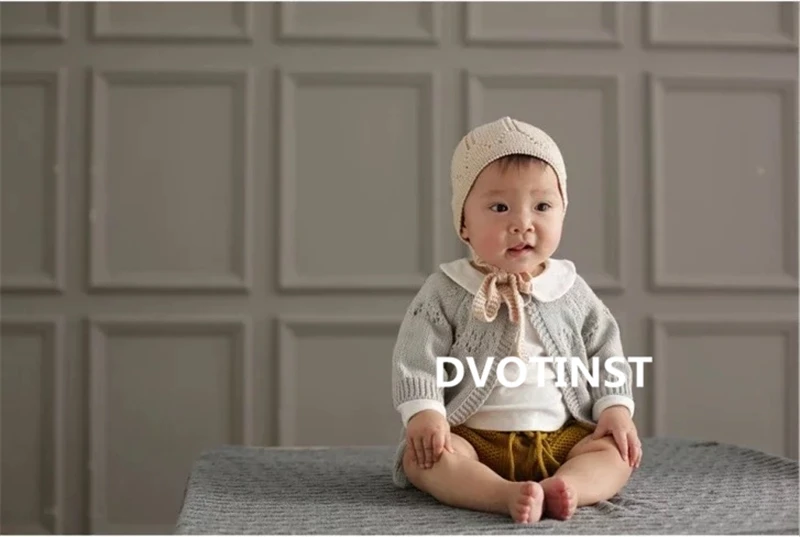 Dvotinst Baby Boys Girls Photography Props Lace Outfits Dress Crochet Clothes Costume Set Fotografia Accessories Shoots | Детская одежда