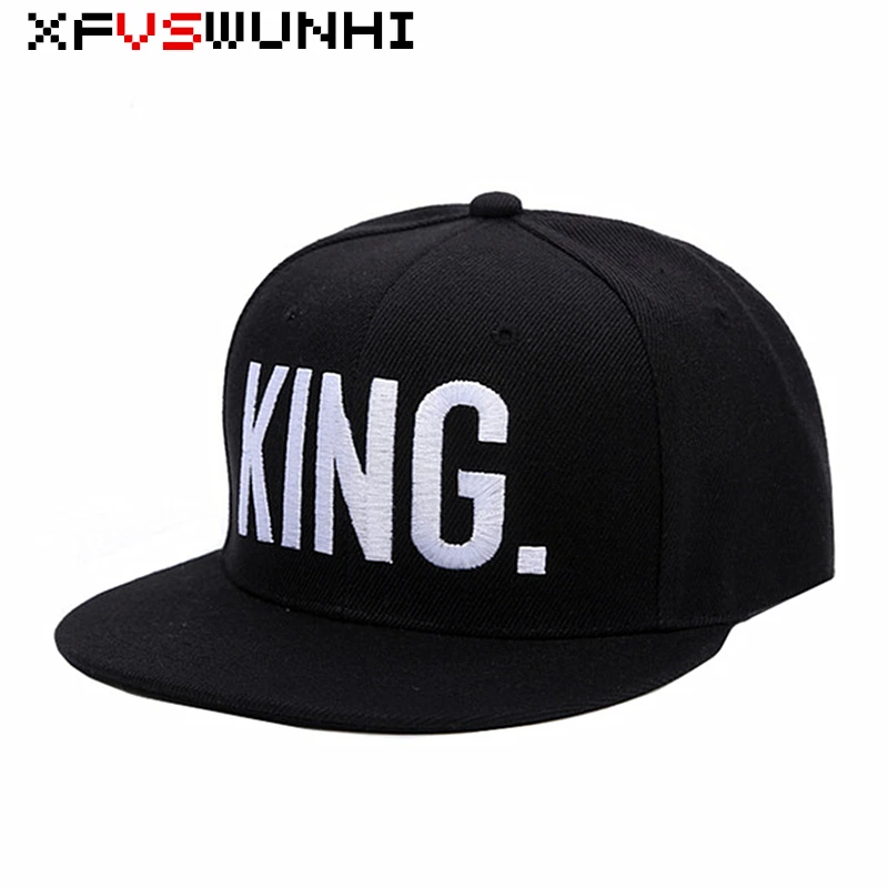 XFVSWUNHI 1 шт. Король Королева вышивка Snapback шапки любовник мужчины женщины бейсболка