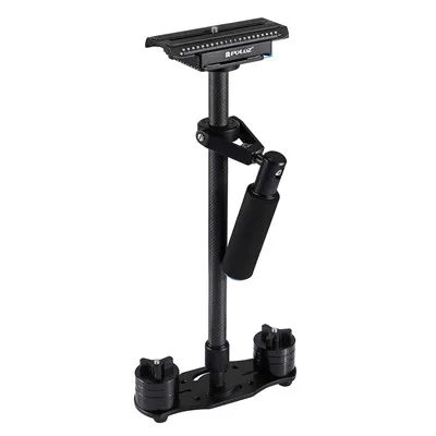 PULUZ Регулируемый S60T для steadycam масштабируемый Ручной Стабилизатор из углеродного волокна для камеры Steadicam для Canon Nikon DSLR camera s - Цвет: Black