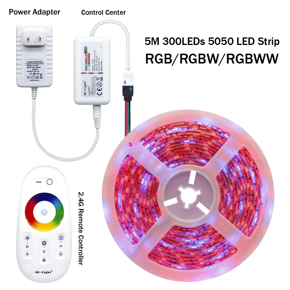 [DBF] Светодиодная лента 5050 RGB / RGBW RGBWW 5 м 300 светодиодов неоновый ленточный