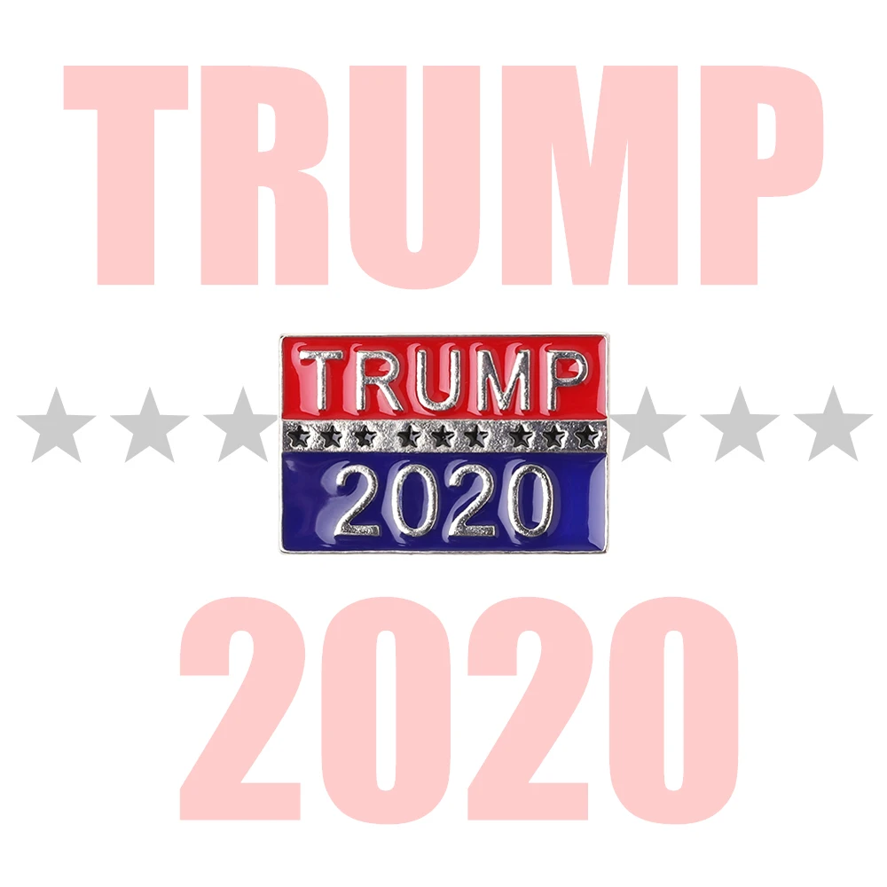 1 шт. новая популярная уникальная брошь с изображением Трампа 2020 булавка