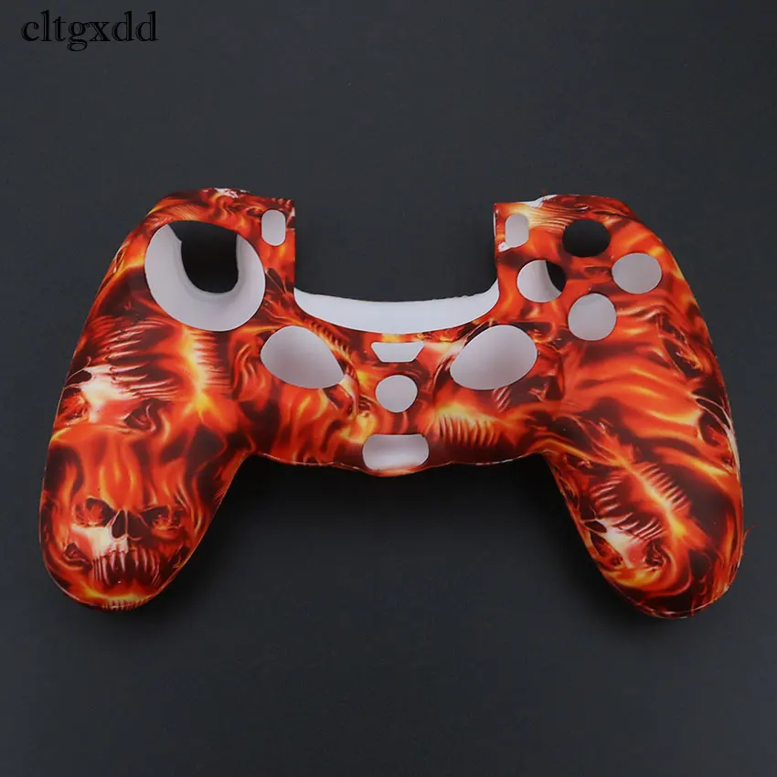 Cltgxdd Камуфляжный силиконовый защитный чехол для sony Playstation PS4 для Dualshock 4 игровой джойстик - Цвет: No.15