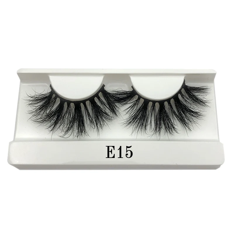 E15 only tray Mikiwi, 25 мм, длинные 3D норковые ресницы, удлиненная длина, норковые ресницы, большие драматические ресницы 25 мм, норковые ресницы, бесплатно, ручная работа, искусственные ресницы - Цвет: E15 only tray