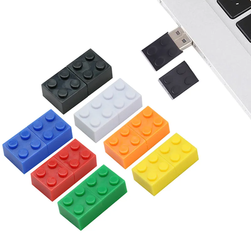 

usb флешка строительные блоки карту флэш-памяти с интерфейсом usb 4 GB 8 GB 16 GB 32 ГБ, 64 ГБ и 128 ГБ игрушка кирпич палку memoty флешк