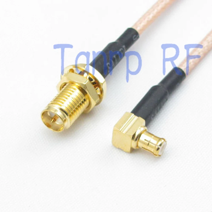 

10pcs 6in RP SMA female jack to MCX male right angle RF adapter connector 15CM Pigtail coaxial jumper cable RG316 extension cord