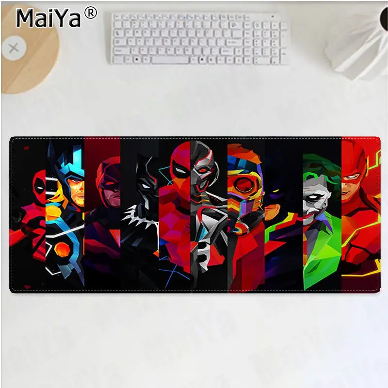 Lock Edge 30x80cm Maiya My Favorite Marvel Comics логотип геймерская игра коврик для мыши большой коврик для мыши клавиатуры коврик - Цвет: Lock Edge 30x80cm