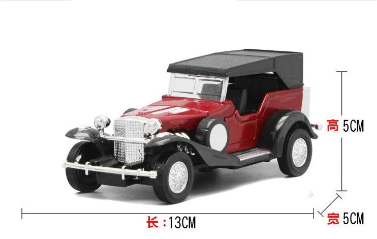Высокая имитация классическая модель автомобиля, 1: 36 сплав оттяните назад Ретро модель автомобиля игрушка, Металлический Литой 2 открыть дверь