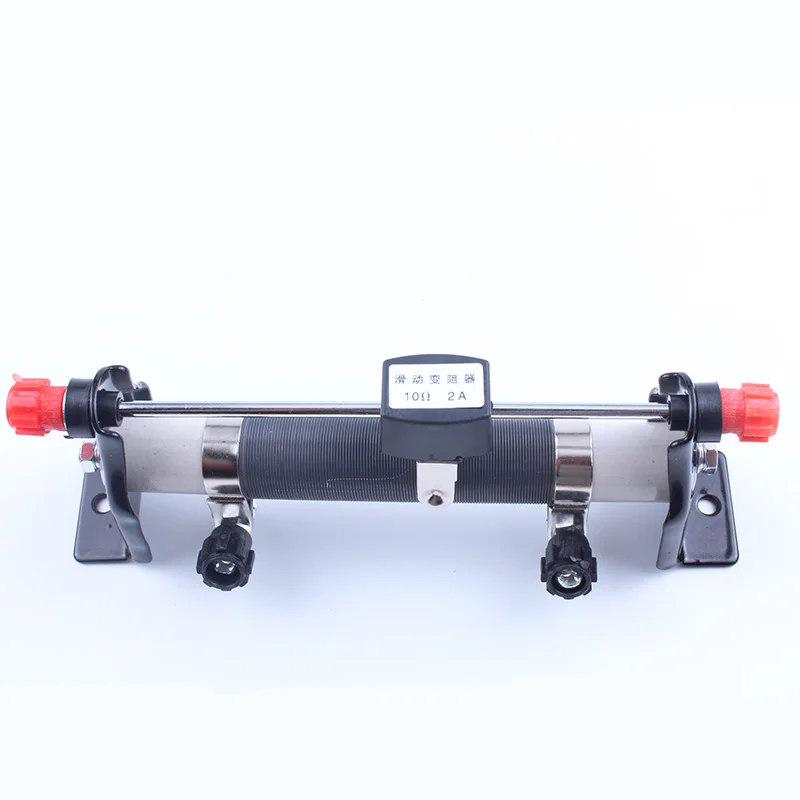 Реостат со скользящим контактом 10ohm 2A Регулируемый для младшей средней школы|physics
