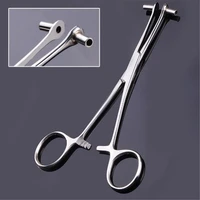 1pc septum forcep stainless steel needle clamp stainless steel body piercing tool professional puncture tool for eyebrow piere