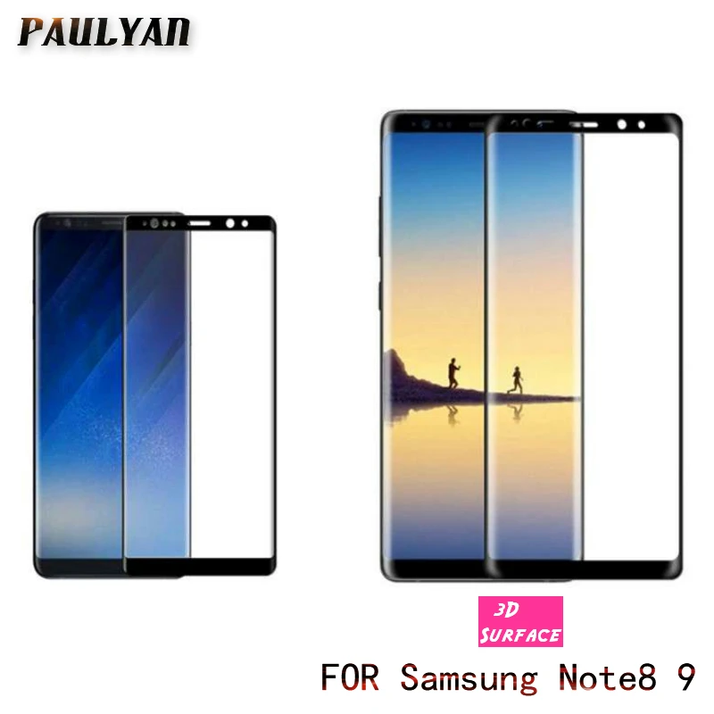 3D изогнутая Защитная пленка для экрана SAMSUNG NOTE8 Защитное стекло NOTE9 защитная из