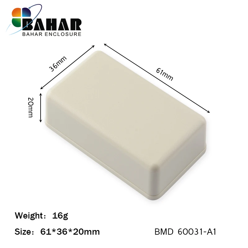 Bahar ABS пластиковые корпуса для электронных инструментов Чехол diy Пластиковый проект коробка распределительная коробка электрическая коробка 61*36*20 мм