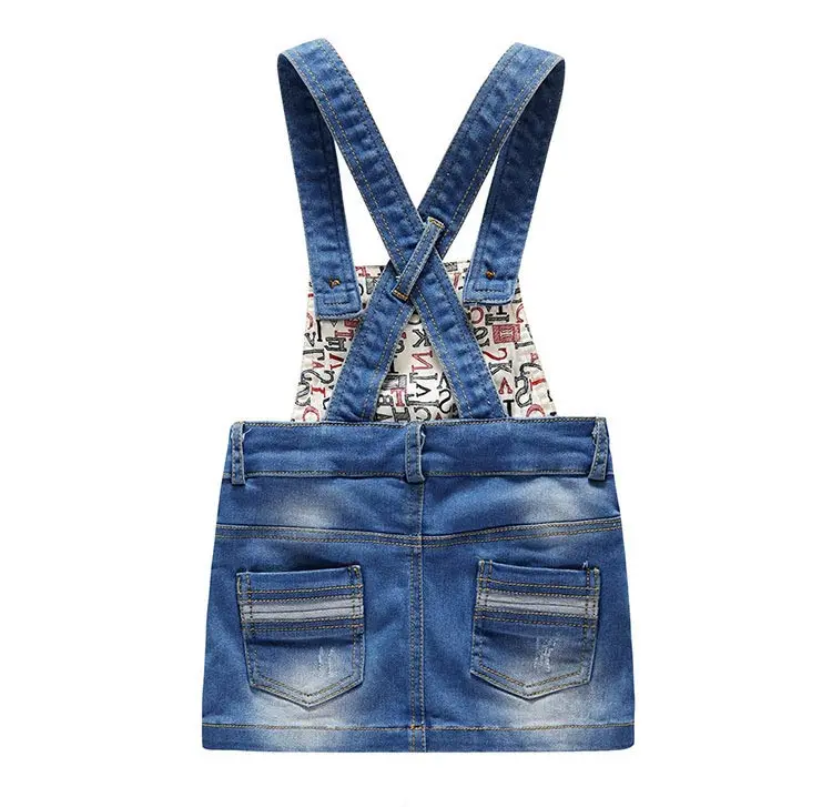 Ircomll Baby Girl Overall Skirt Jeans Girl Suspender Casual A-line Denims Suspender Overalls Girl 9M-3T Denim Clothes