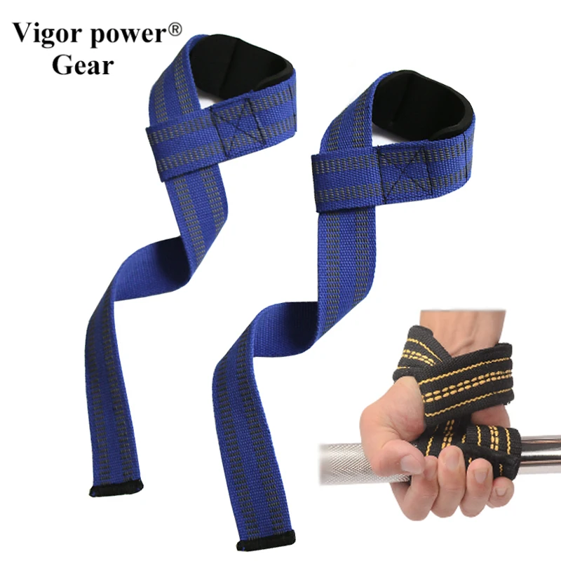 

Vigor Power Gear Lifting Straps Palm Anti-Slipped lifting wrist support usded in dumbbells, kettlebells and power lifitng