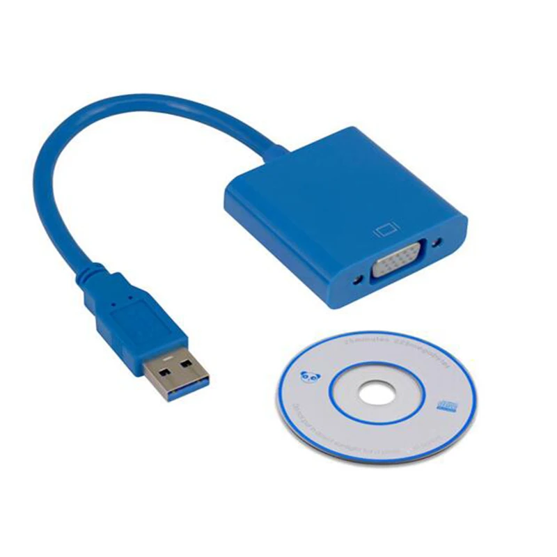 USB 3 0 к VGA Мульти дисплей адаптер конвертер внешняя видеокарта|Кабели VGA| |