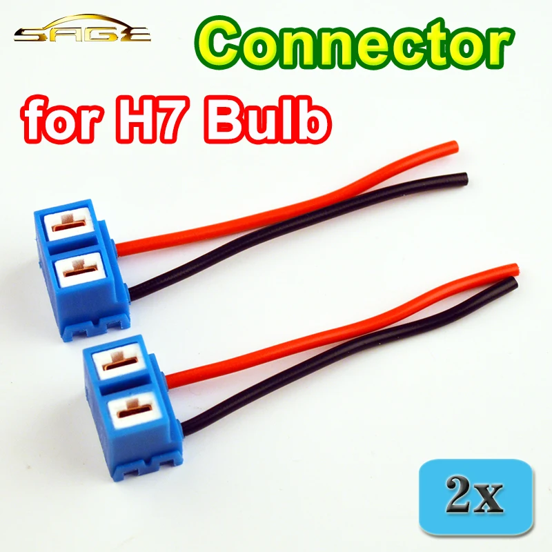 Разъем H7 (2 шт./лот) женские керамические розетки для автомобильной лампы 8 см