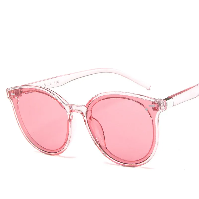 Pink LeonLion модные новые Круглые Солнцезащитные очки женские винтажные металлические роскошные океанские линзы Ретро оправа для очков De Sol Feminino UV400 - Цвет линз: Pink