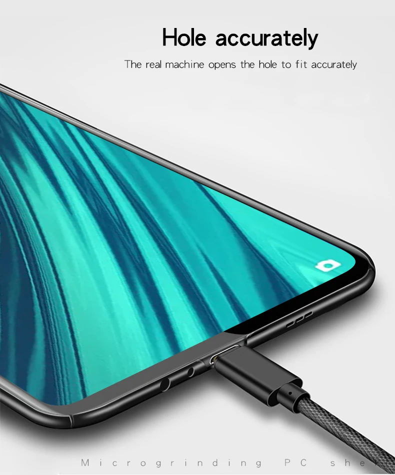 Гладкий чехол для OPPO F11 ультратонкий жесткий защитный из ПК Ax9 бесплатная