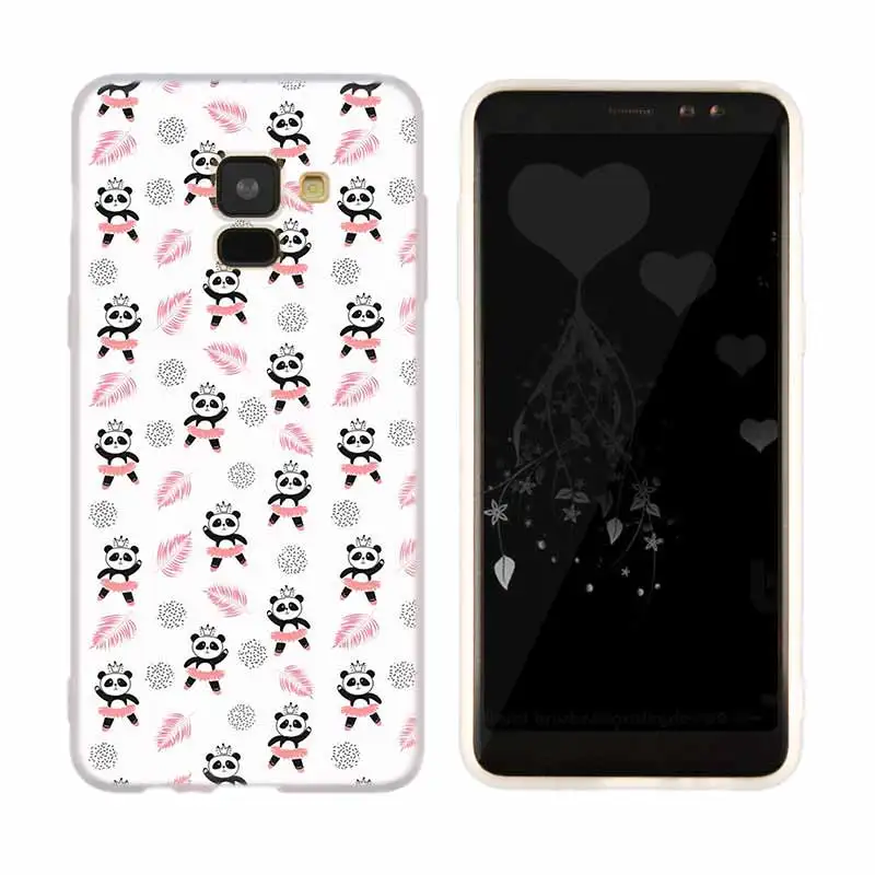 a9 Смайла милой панды для samsung Galaxy A10/A30/A40/A50/A70 A9 A8 A6 a7 A3 A5 ТПУ чехол мягкое сиденье автомобиля - Цвет: a9