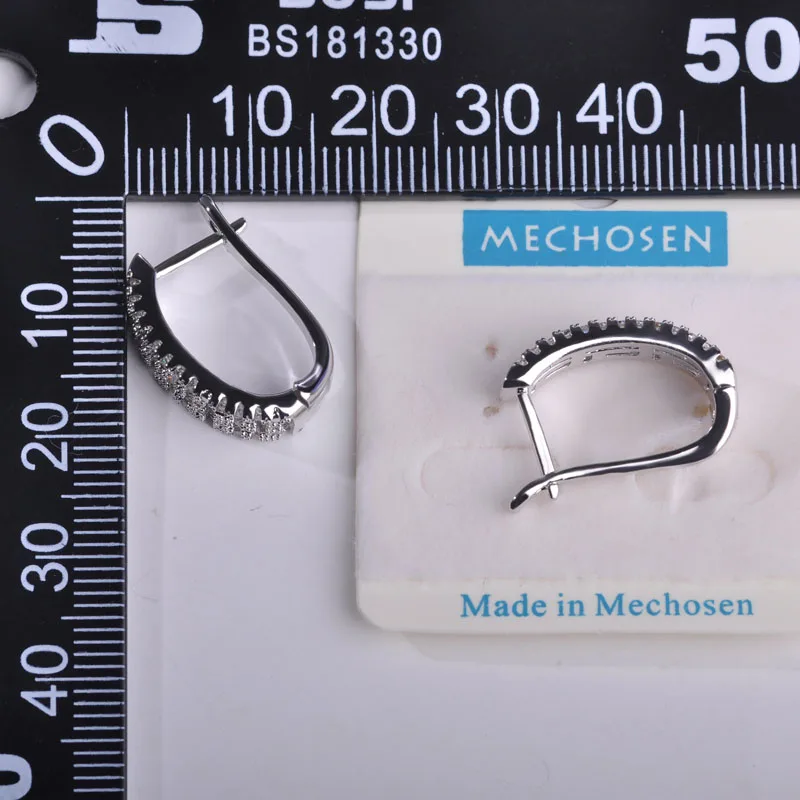 Blucome Площадь Европы Малый Серьги Стержня Для Женщин Кристаллов Родием Свадебные